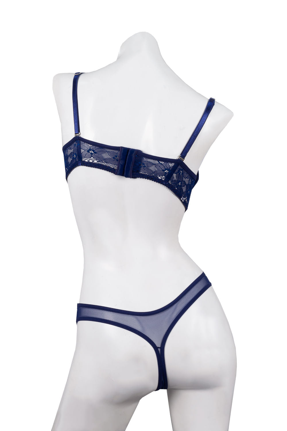 CONJUNTO MUJER BRASIER Y PANTY BRASILERA EN BLONDA