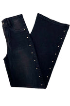 JEAN MUJER TIRO ALTO WIDE LEG TACHUELAS DECORATIVAS