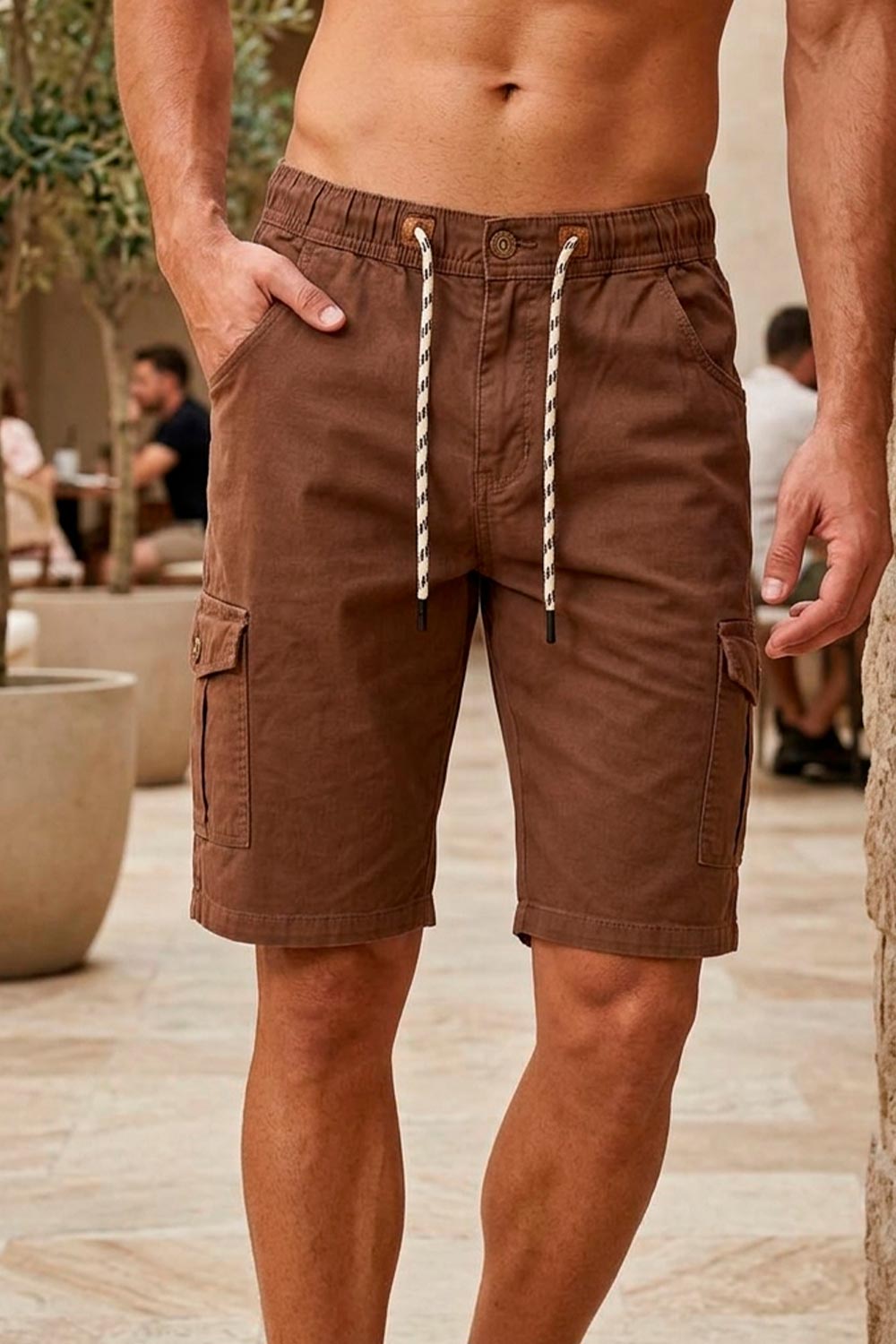 BERMUDA HOMBRE VICTORY SPORT REF 019 color CAOBA OSCURO
