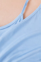 BLUSA MUJER TIRAS CON ESCOTE REDONDO