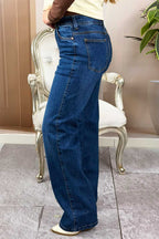JEAN MUJER TIRO ALTO STRAIGHT LEG AZUL