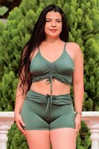 ROPA BAÑO MUJER SAFALA REF 2059 color VERDE MILITAR