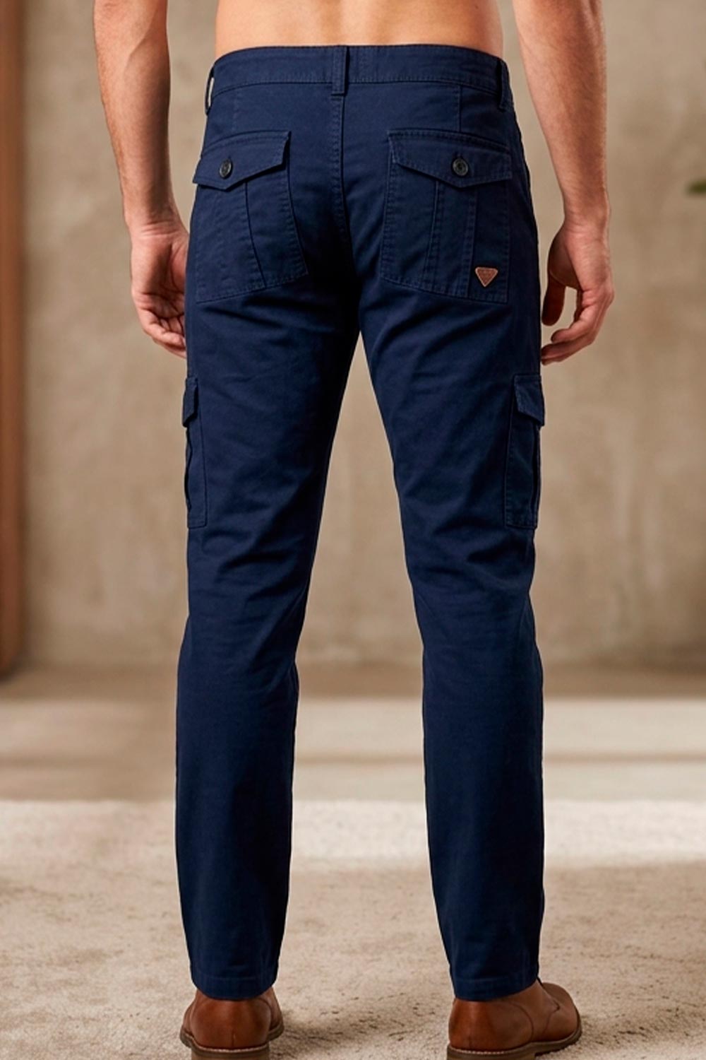 PANTALON HOMBRE DRILL TIPO CARGO