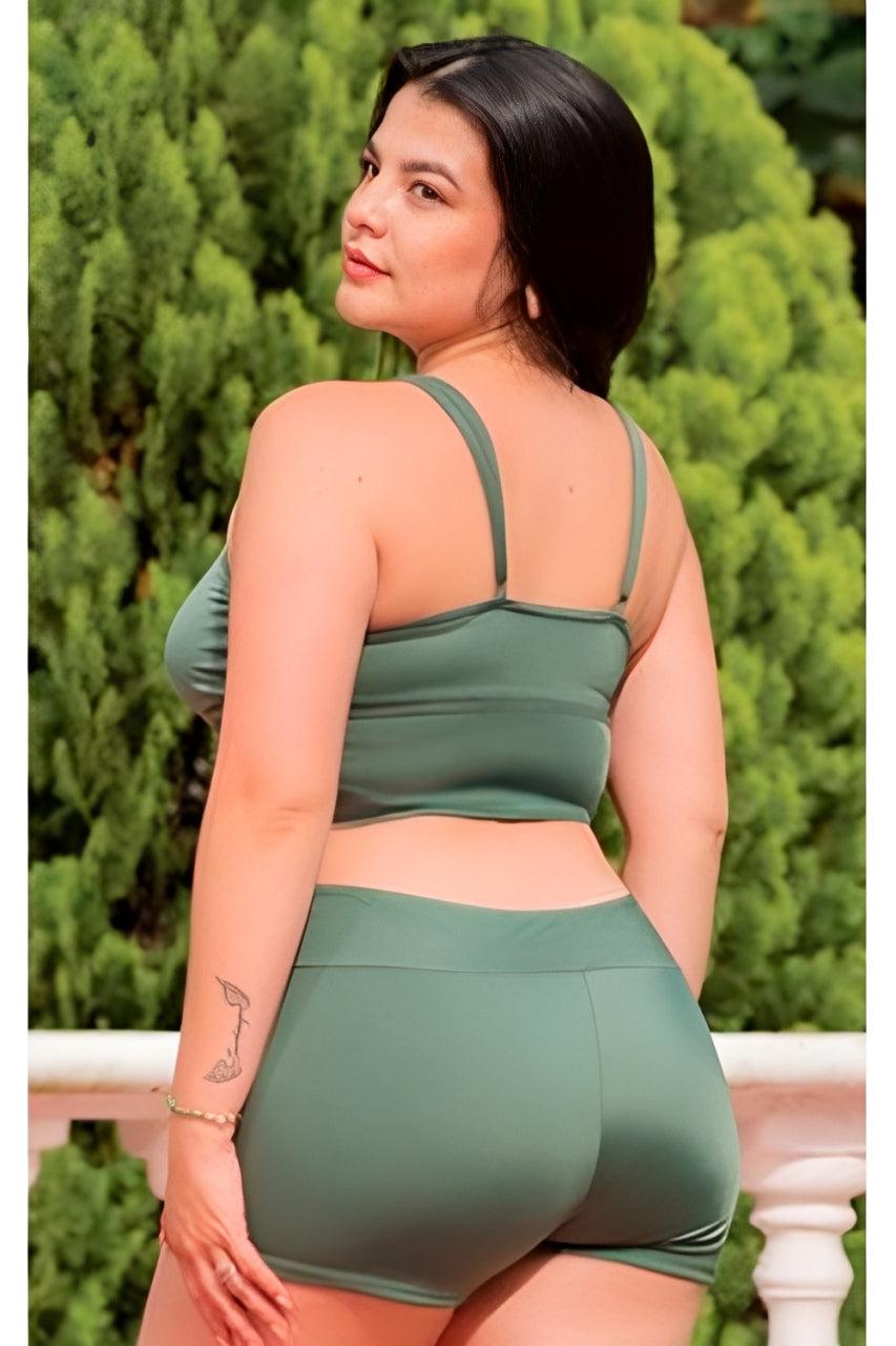 TRAJE DE BAÑO MUJER DE DOS PIEZAS CON LAZO AJUSTABLE