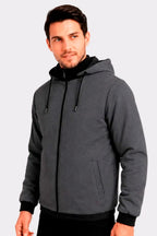 CHAQUETA HOMBRE DOBLE FAZ CON CAPUCHA