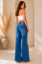 JEAN MUJE TIRO ALTO WIDE LEG CLASICO