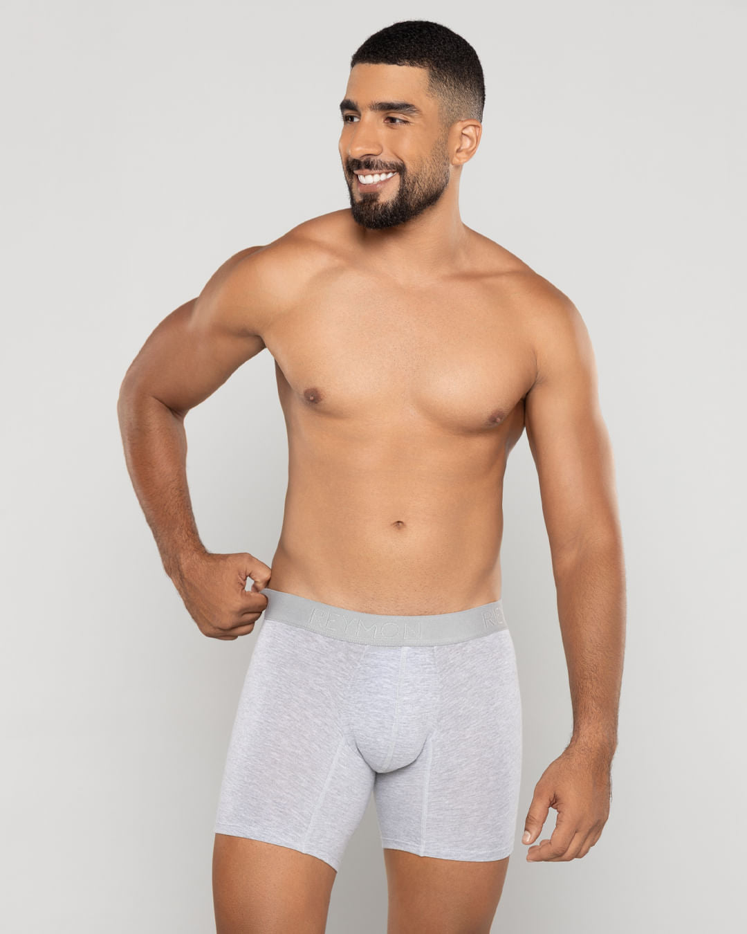 BOXER HOMBRE REYMON REF 3010 color GRIS JASPE CLARO