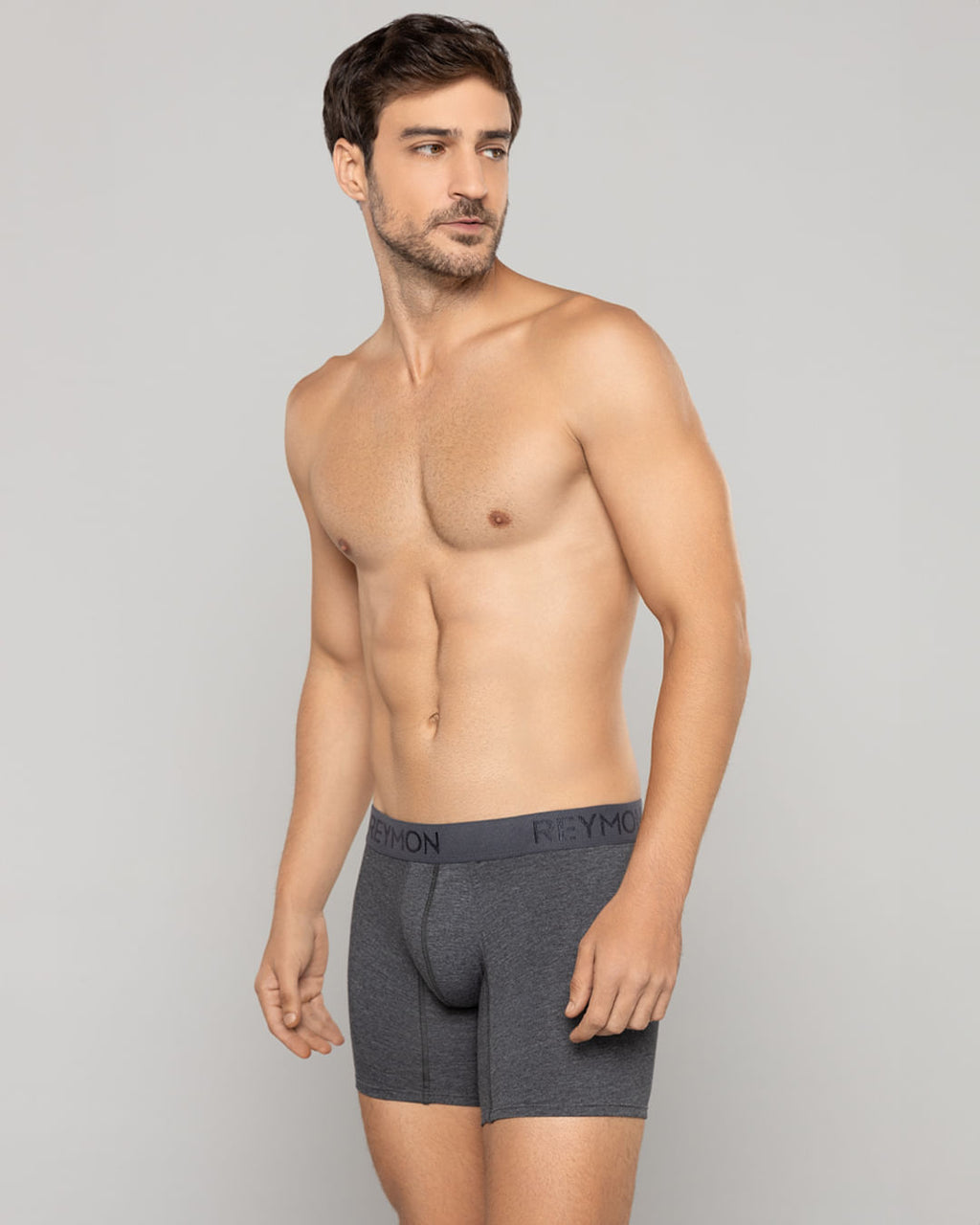 BOXER HOMBRE REYMON REF 3010 color GRIS JASPE OSCURO