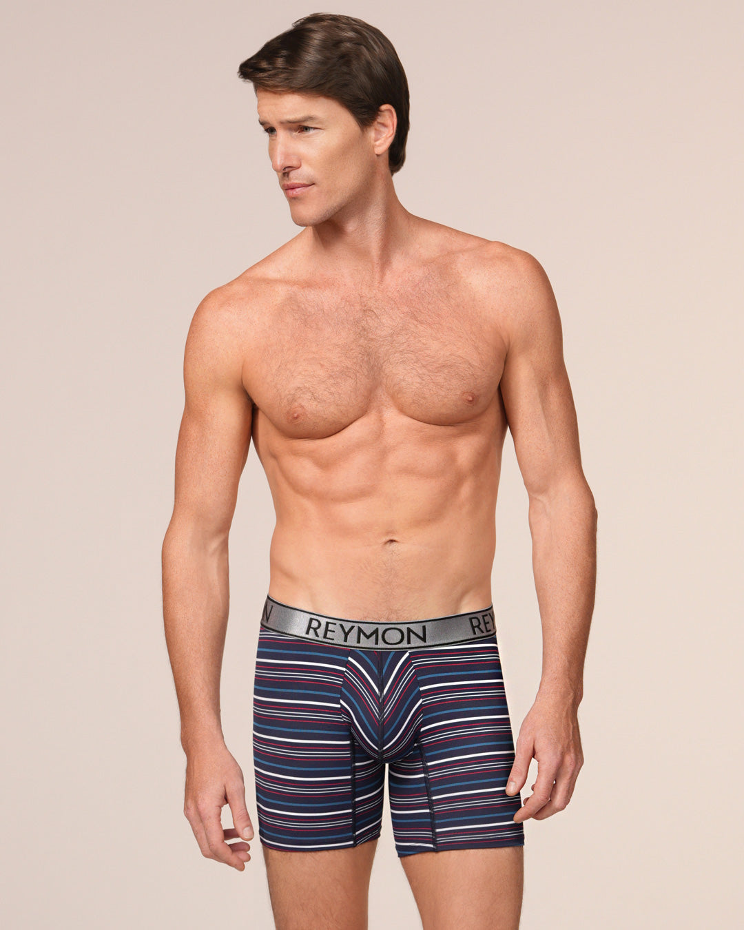 BOXER HOMBRE REYMON REF 3013 color RAYAS AZUL OSCURO