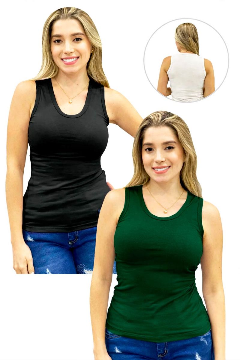 DÚO DE ESQUELETOS BÁSICO MUJER UNICOLOR