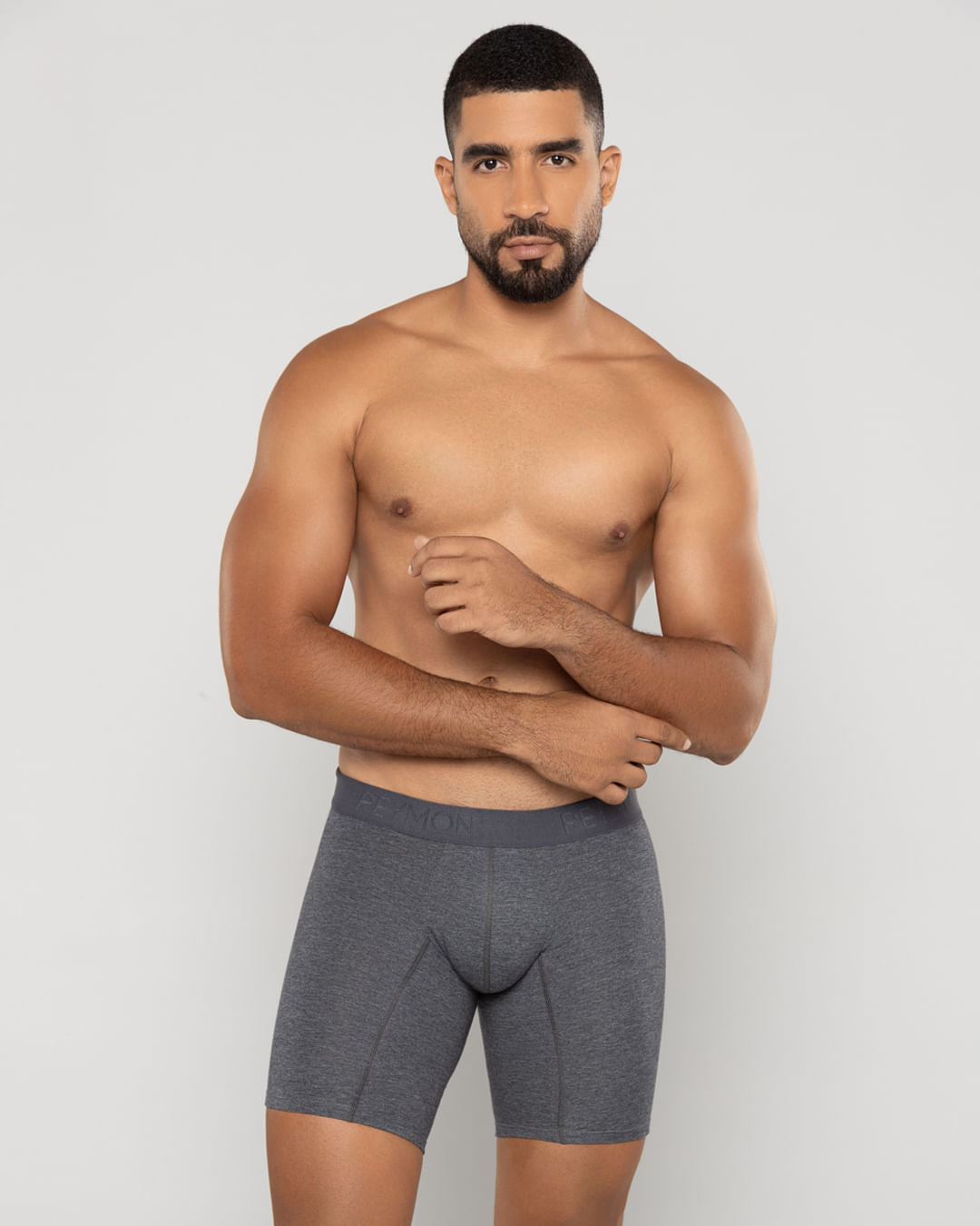 BOXER HOMBRE REYMON REF PLUS 3020 color GRIS JASPE OSCURO
