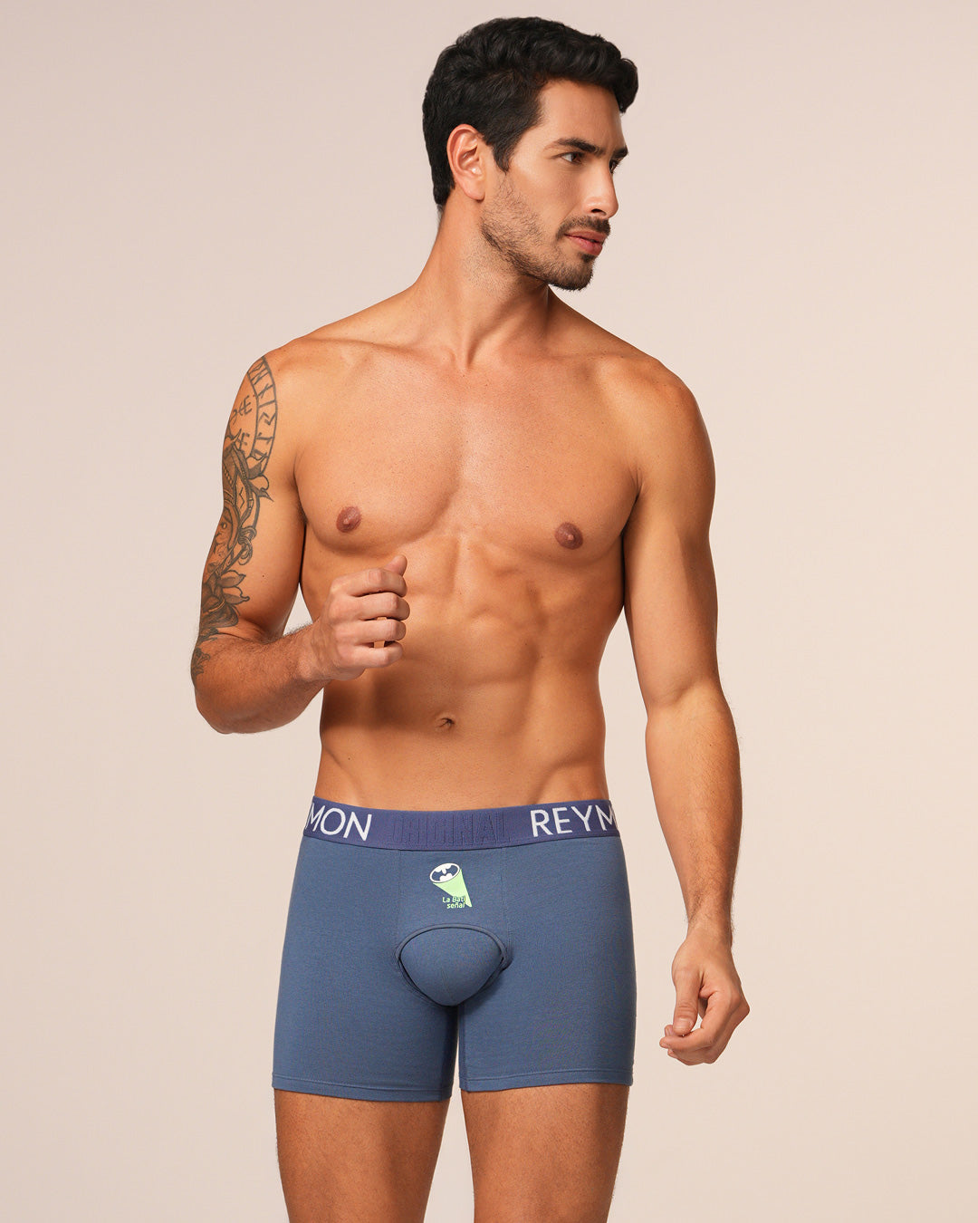 BOXER HOMBRE REYMON REF 3025 color AZUL MEDIO