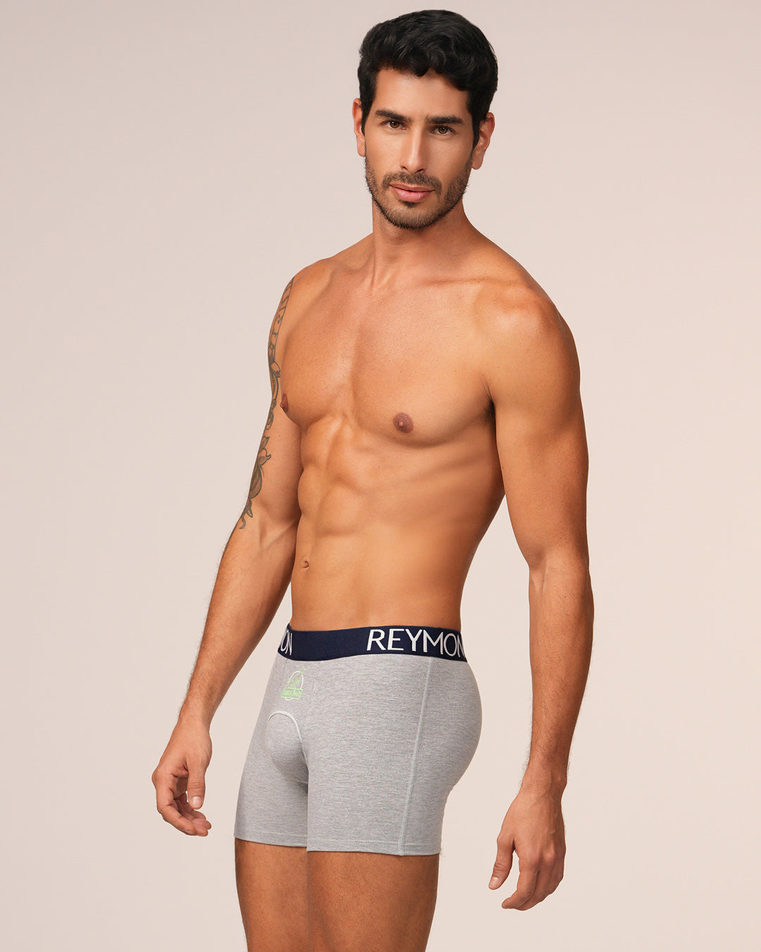 BOXER HOMBRE REYMON REF 3025 color GRIS JASPE CLARO