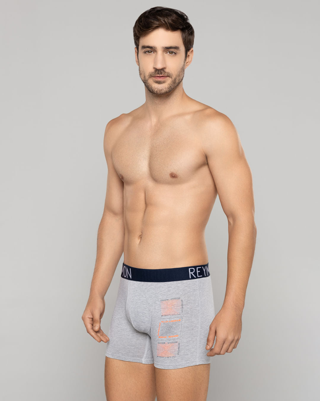 BOXER HOMBRE REYMON REF 3030 color GRIS JASPE CLARO