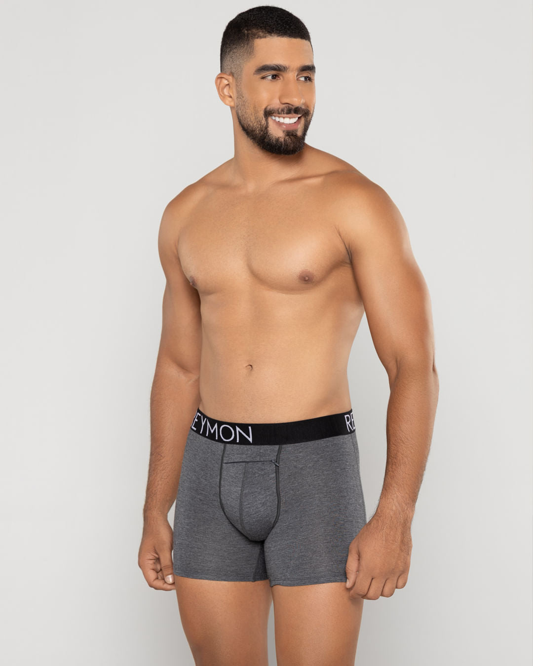 BOXER HOMBRE REYMON REF 3040 color GRIS GRASPE OSCURO