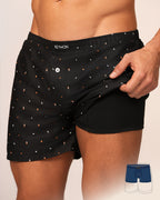 BÓXER HOMBRE HOLGADO BÓXER INTERNO TALLA PLUS