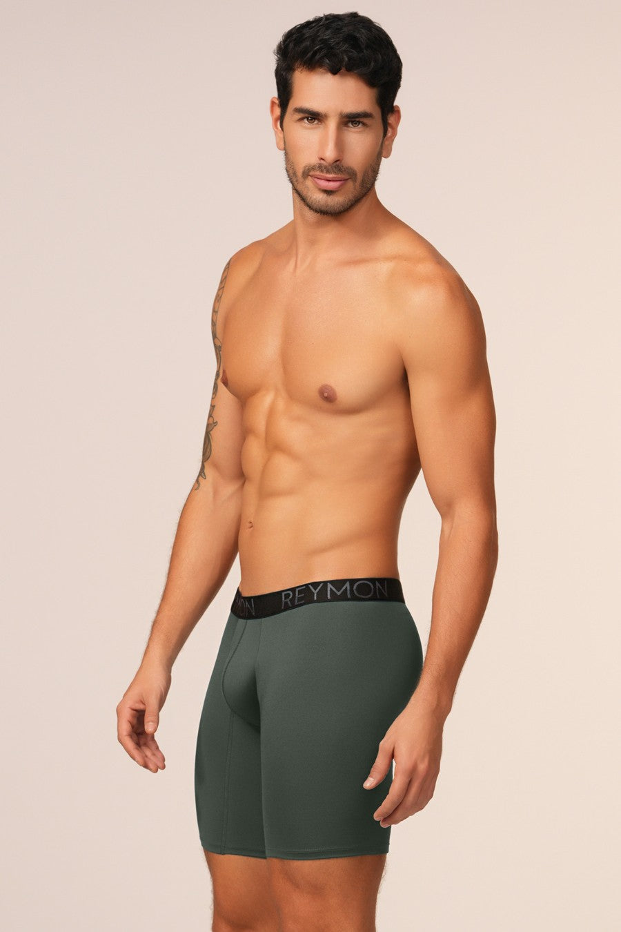 BÓXER HOMBRE BÁSICO LARGO MICROFIBRA POLIÉSTER UNICOLOR