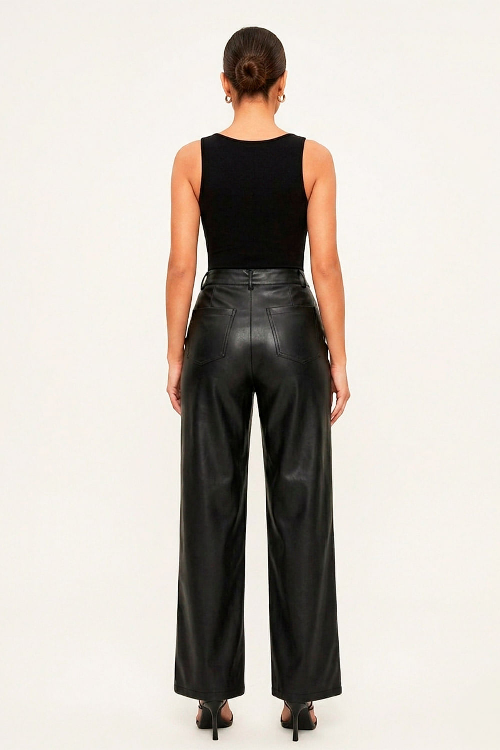 PANTALON MUJER CUERINA SILUETA AMPLIA WIDE LEG