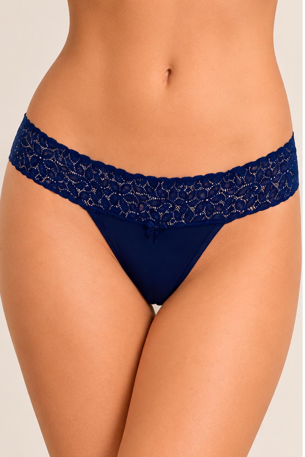 TANGA MUJER CHICA SWEET REF 832 color AZUL OSCURO