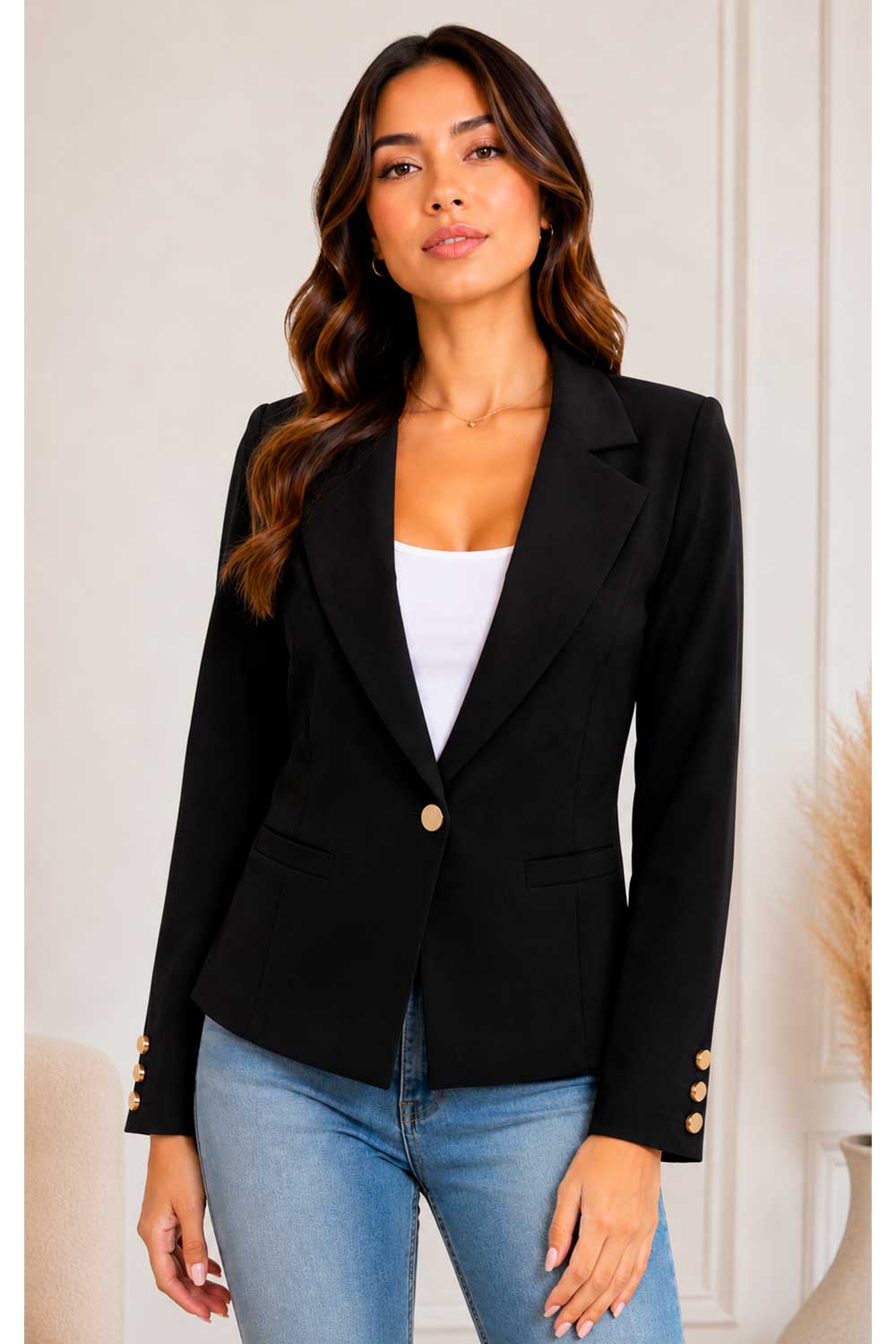BLAZER MUJER JUAN & CO REF 759 color NEGRO