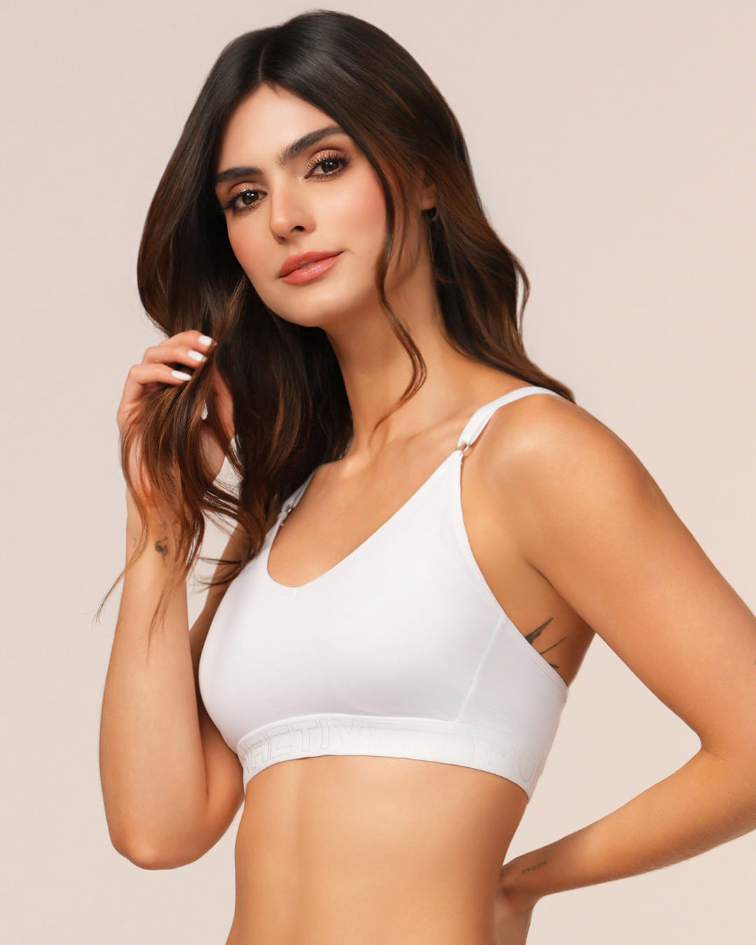 TOP MUJER REYMON REF 452 color BLANCO