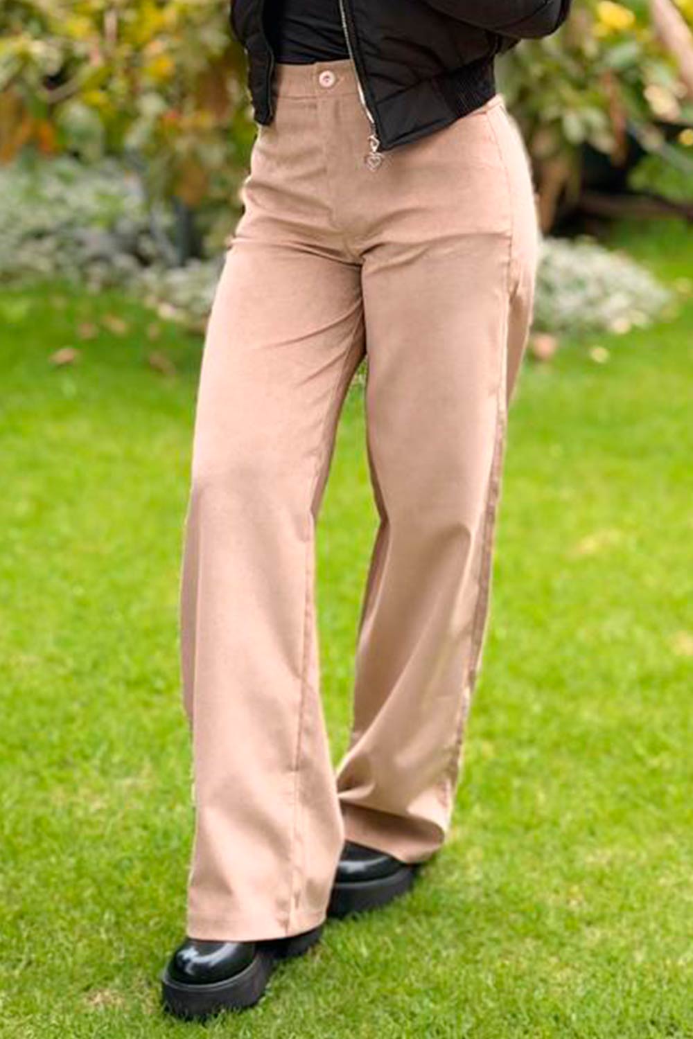 PANTALÓN MUJER SILUETA AMPLIA TIPO PANA
