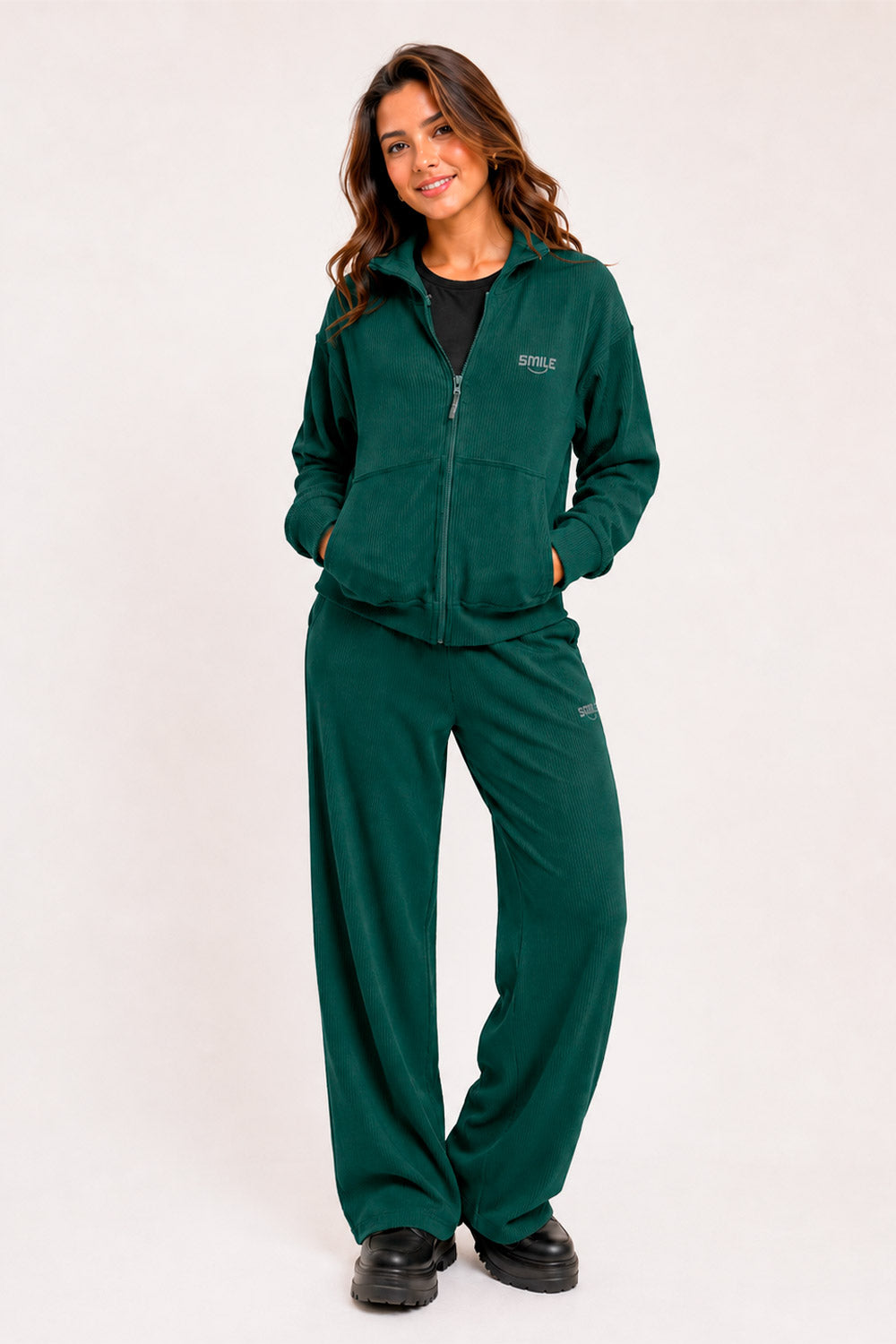 CONJUNTO MUJER VISOTO REF 6514 color VERDE BOTELLA