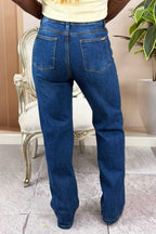 JEAN MUJER TIRO ALTO STRAIGHT LEG AZUL