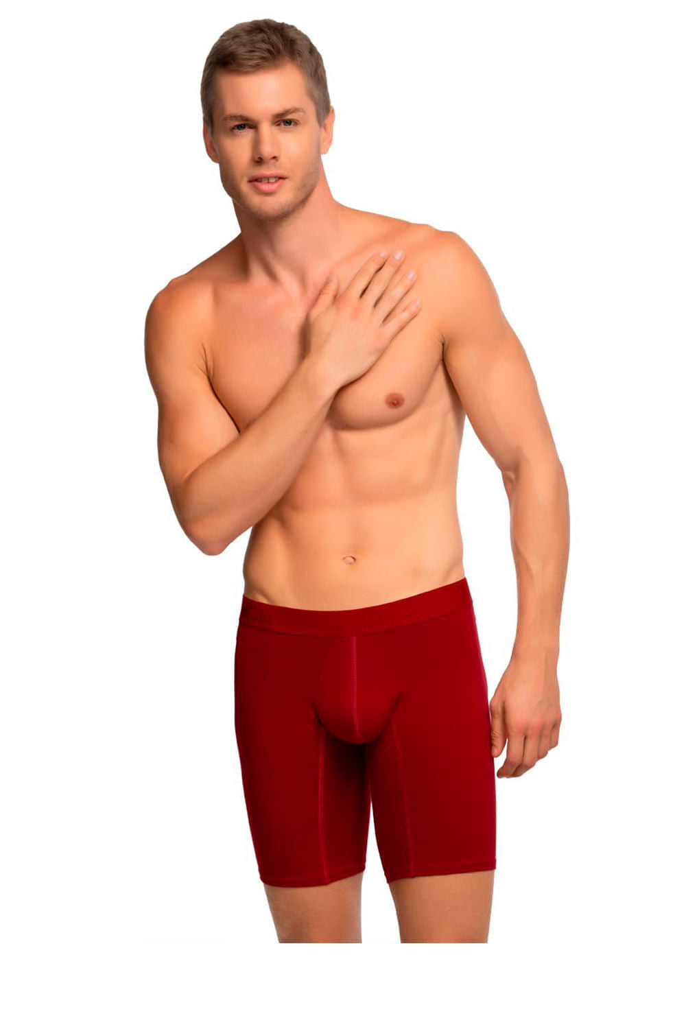 BÓXER HOMBRE LARGO UNICOLOR ALGODÓN