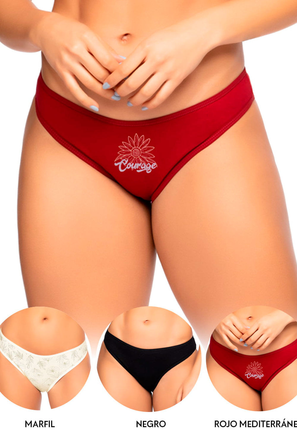 TANGA MUJER REYMON REF 9103  X3 color TRIO 2