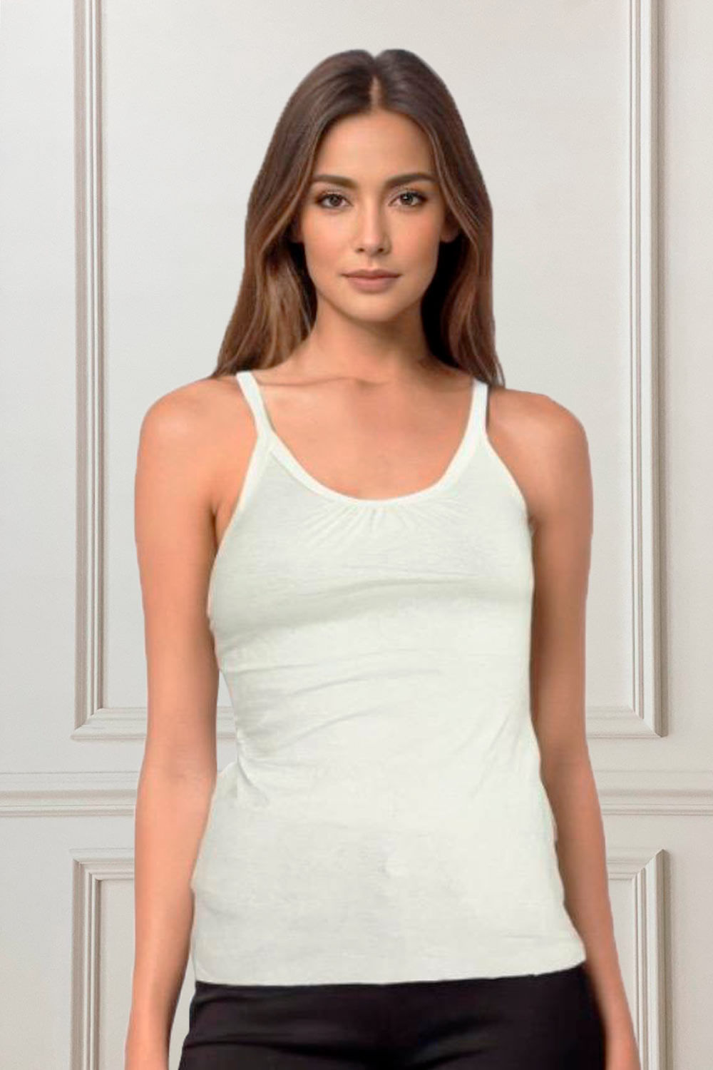 BLUSA MUJER MUNAMU REF 2114 color BLANCO