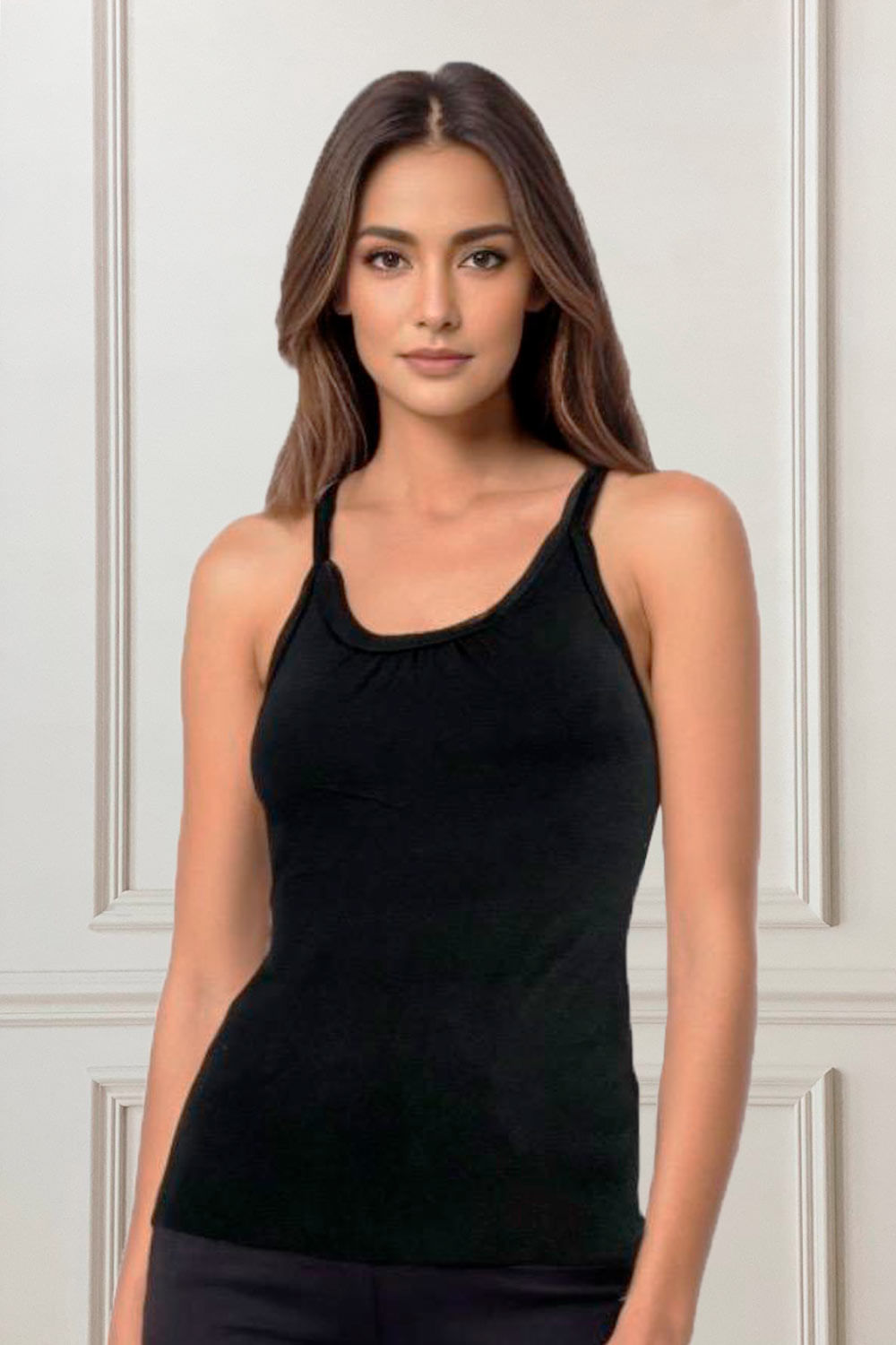 BLUSA MUJER MUNAMU REF 2114 color NEGRO