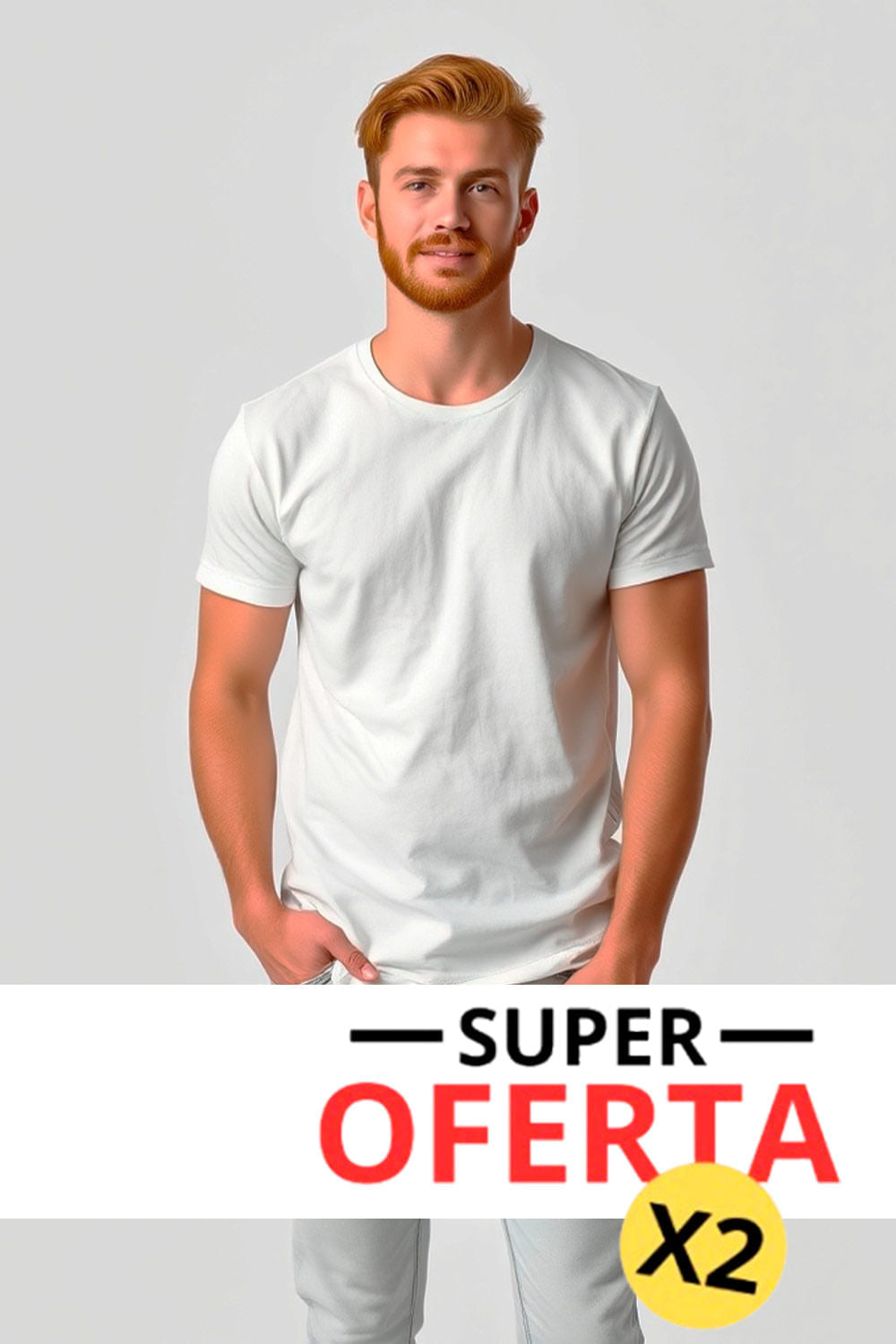 CAMISETA HOMBRE MARATHON REF 9000 X2 color BLANCO