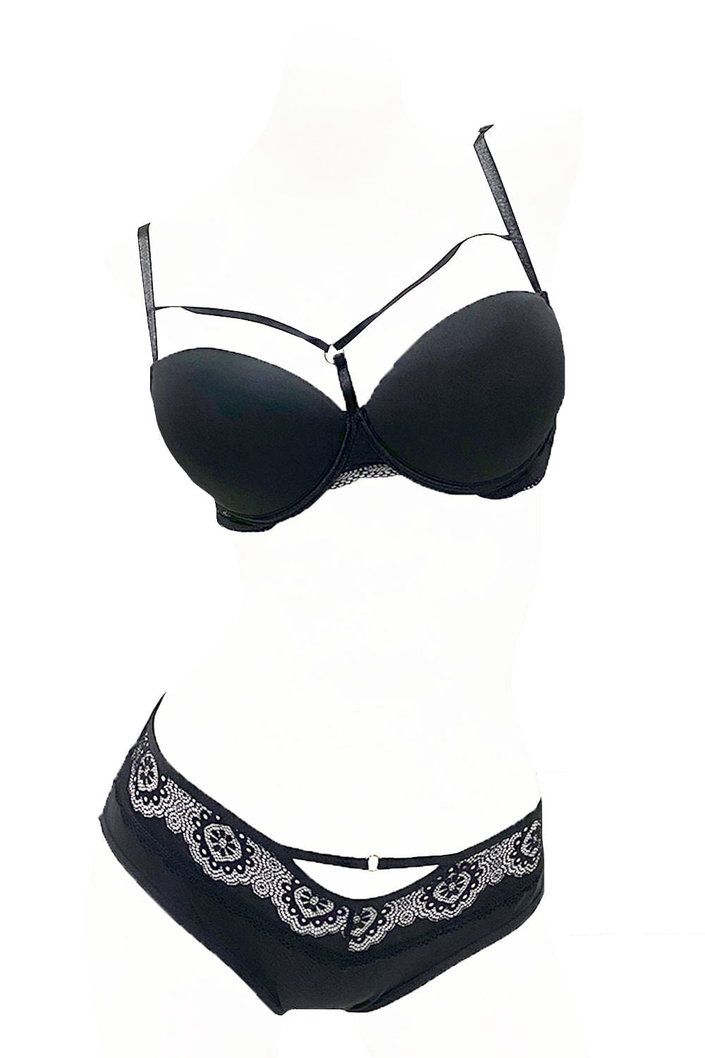 CONJUNTO MUJER GLORIETTE REF 601 color NEGRO