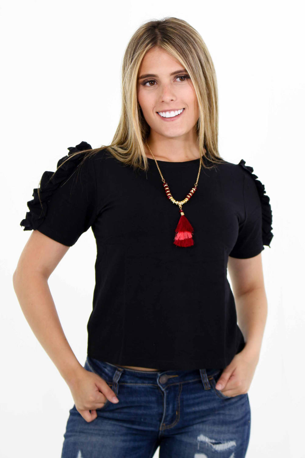 BLUSA MUJER MUNAMU REF 2368 color NEGRO