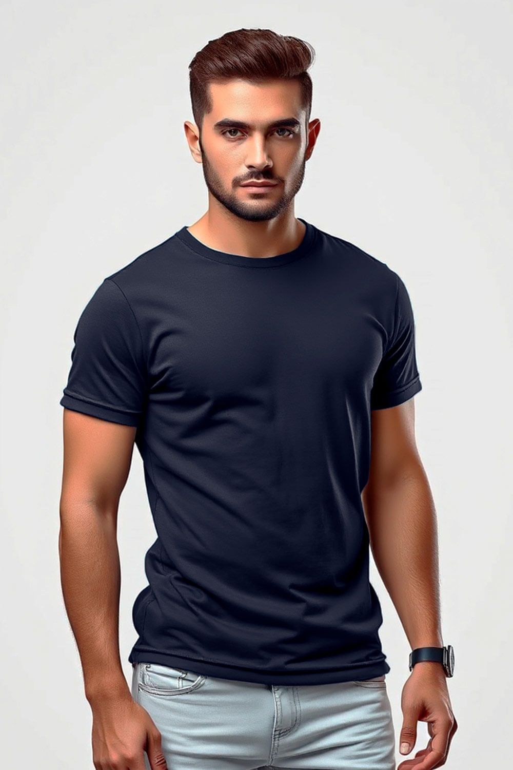 CAMISETA HOMBRE MARATHON REF 9000 color AZUL OSCURO