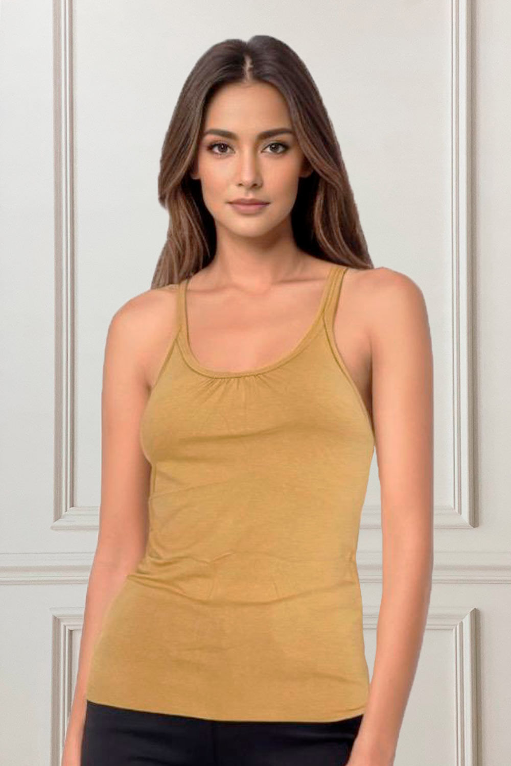 BLUSA MUJER MUNAMU REF 2114 color CAMEL