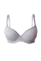 BRASIER MUJER MEDIA COPA UNICOLOR EN ALGODÓN