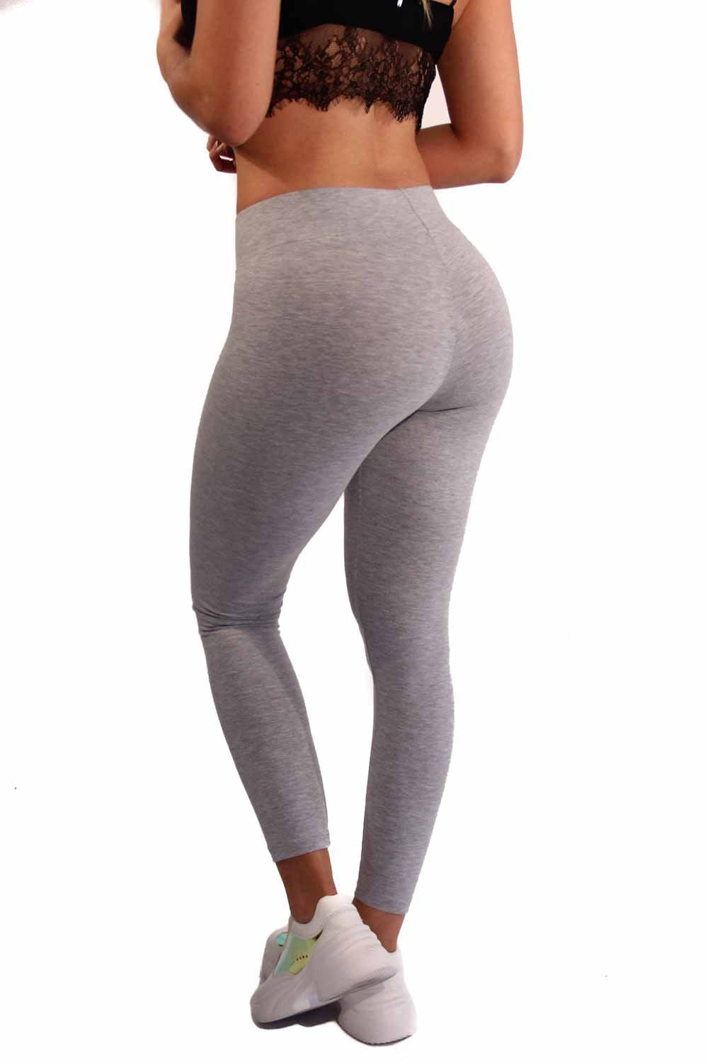 LEGGINS MUJER ALGODÓN PRETINA DELGADA