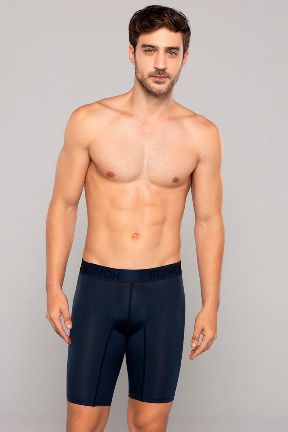 BÓXER HOMBRE LARGO UNICOLOR MICROFIBRA