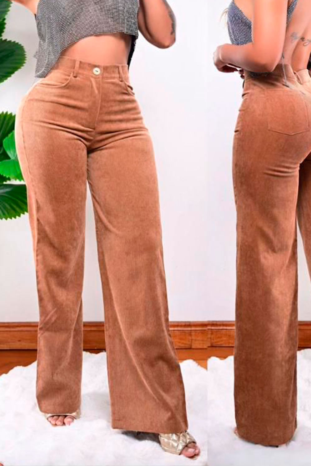 PANTALON MUJER JUAN & CO REF 562 PANA color CAMEL