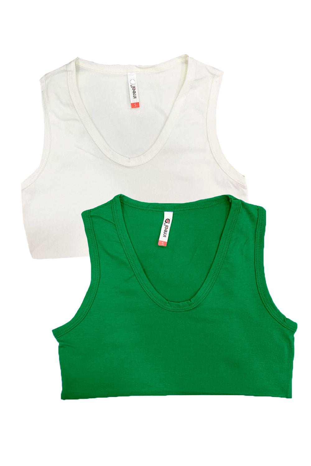 BLUSA MUJER MUNAMU REF 123 X2 color VERDE ANTIOQUIA/MARFIL