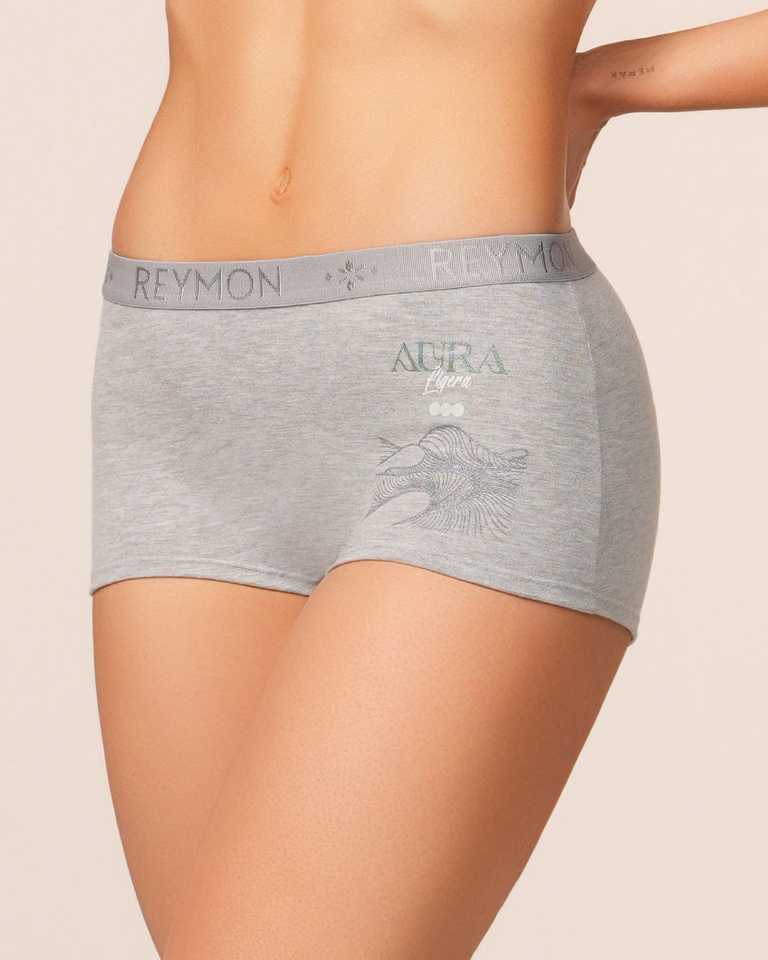 BOXER MUJER REYMON REF 8010 color GRIS JASPE CLARO