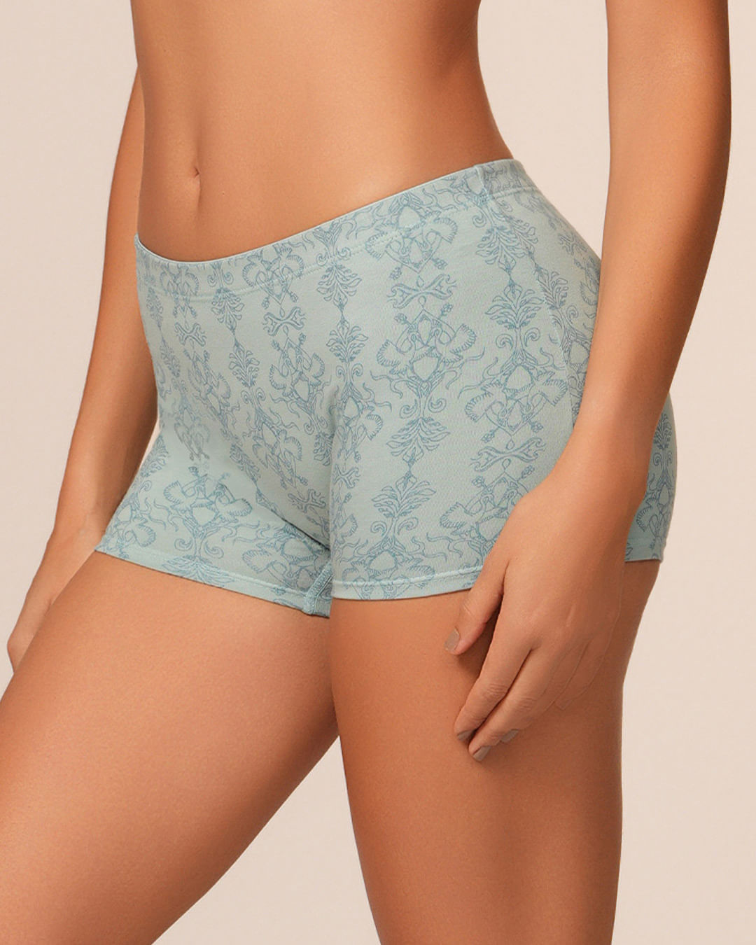 BOXER MUJER REYMON REF 8023 color VERDE MEDIO