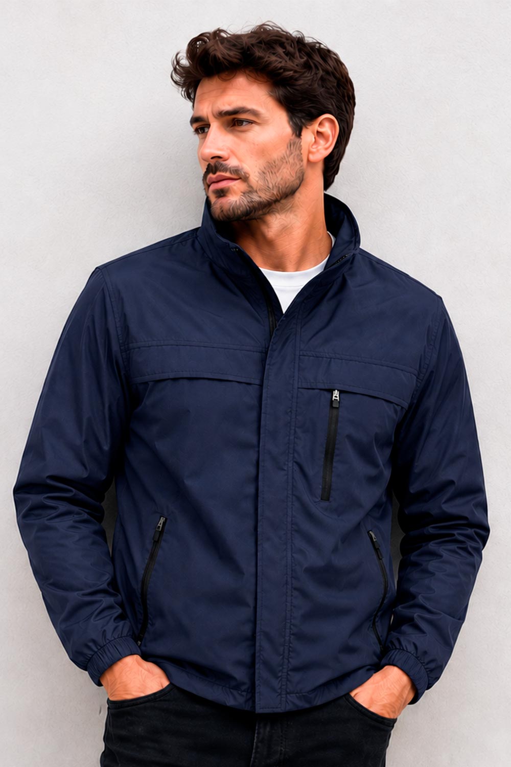 CHAQUETA HOMBRE DSKAFIVE REF 20194 color AZUL OSCURO