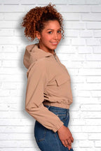 CHAQUETA MUJER IMPERMEABLE CON CAPUCHA