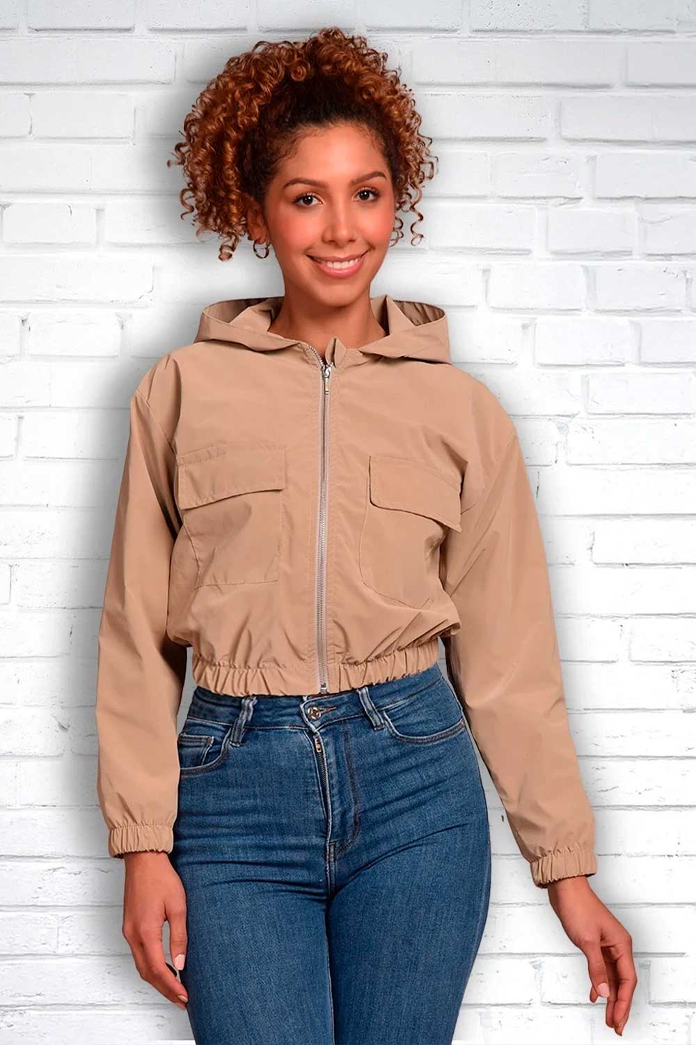 CHAQUETA MUJER DSKAFIVE REF 20118 color BEIGE