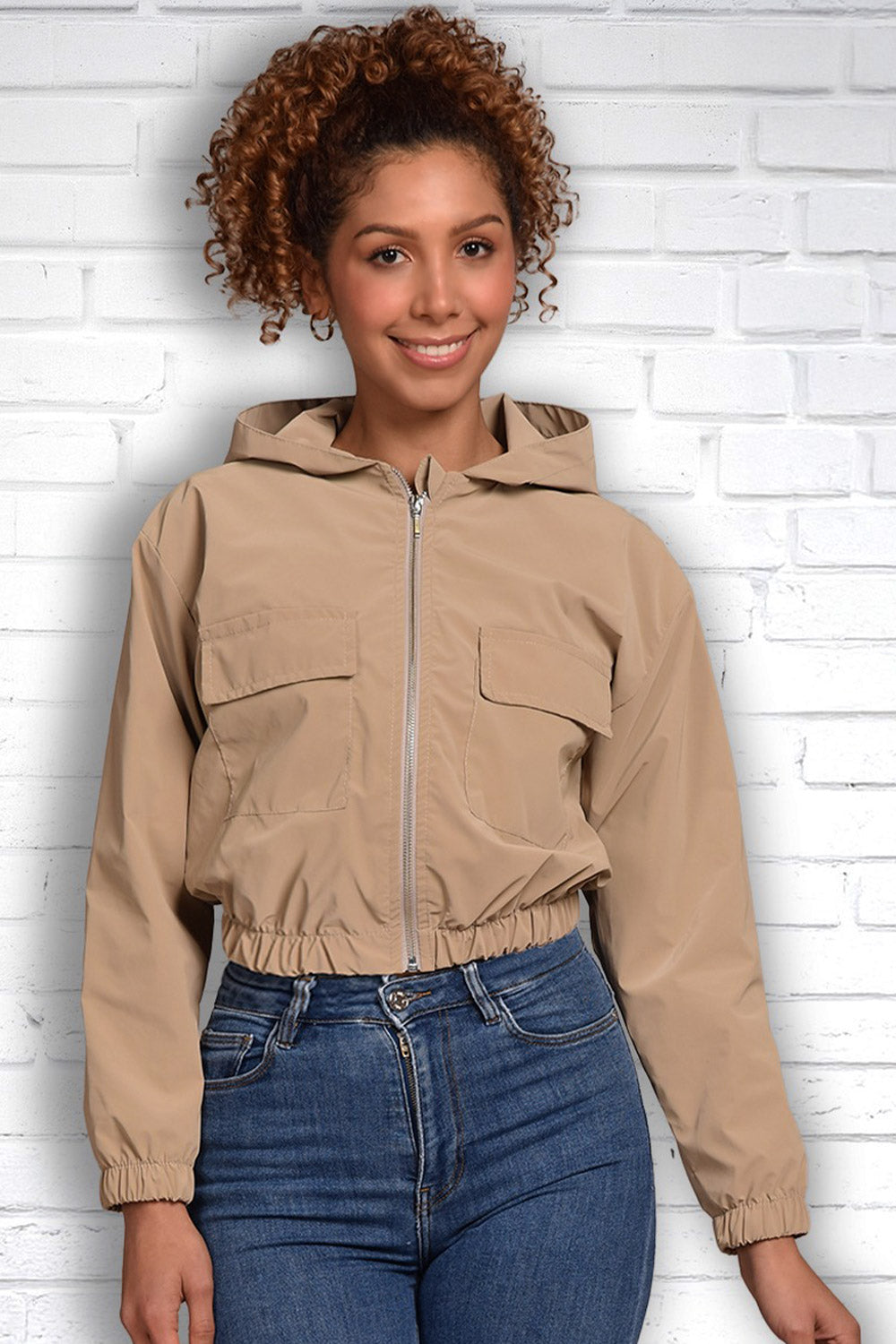 CHAQUETA MUJER DSKAFIVE REF 20118 color BEIGE