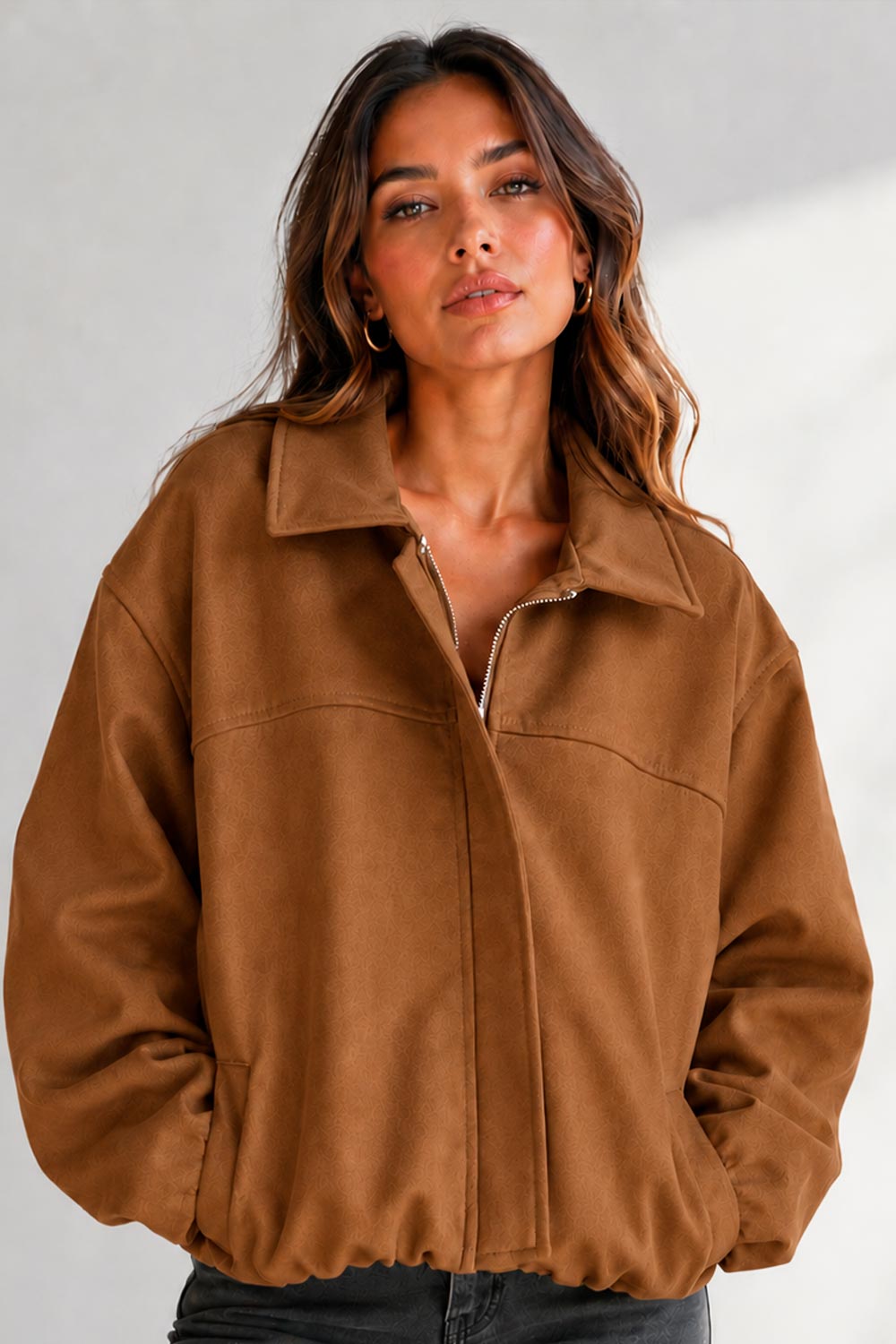 CHAQUETA MUJER DSKAFIVE REF 20213 color CHOCOLATE