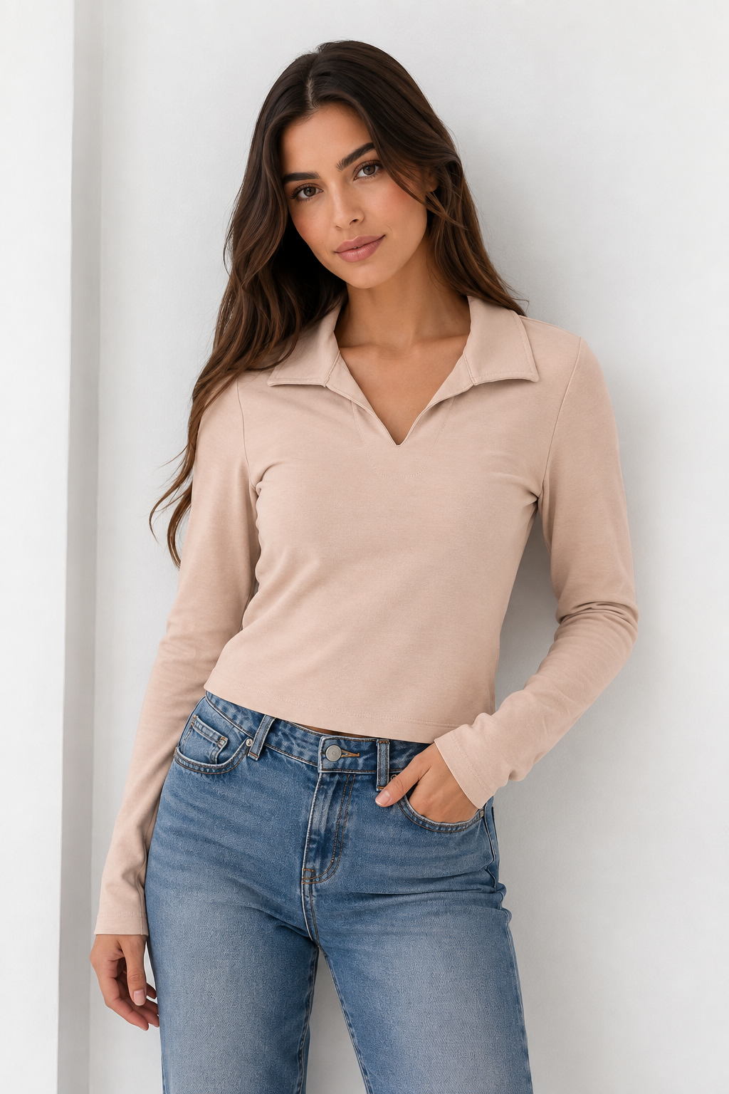 BUZO MUJER TIPO POLO